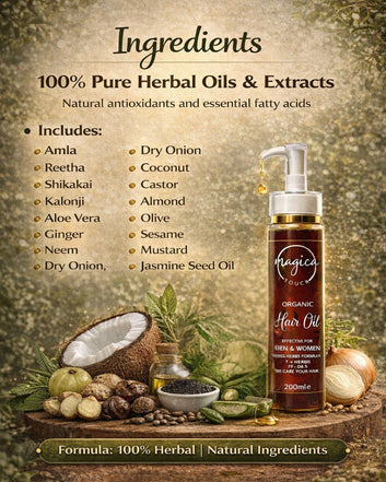 Magica Touch Organic Hair Oil.