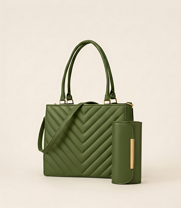 Quilted Tote 2Pcs Premium Set